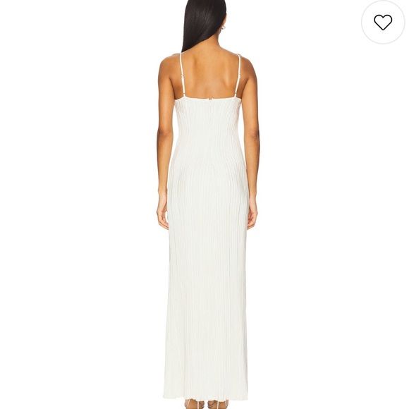 House of Harlow 1960 x REVOLVE Tyler Pleated Gown in Ivory - Picture 3 of 12